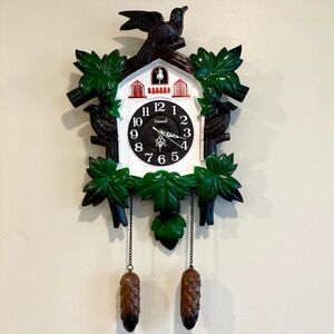 Vintage Plastic Telesonic Cuckoo Clock Broken! Black Forest
